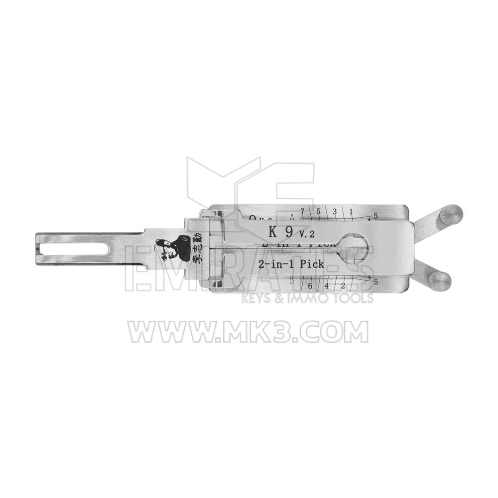 Decoder e plettro originali Lishi K9 v.2 2-in-1 per Kia Hyundai