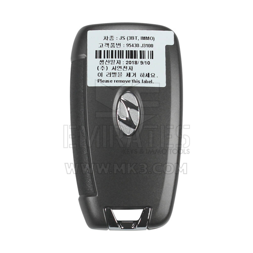 Hyundai Veloster 2018 Flip Remote Key 433MHz 95430-J3100 | MK3
