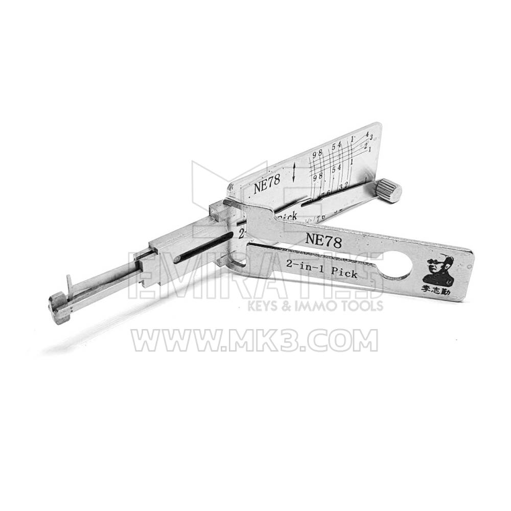 Original Lishi NE78 Decoder and Pick for Peugeot | MK3