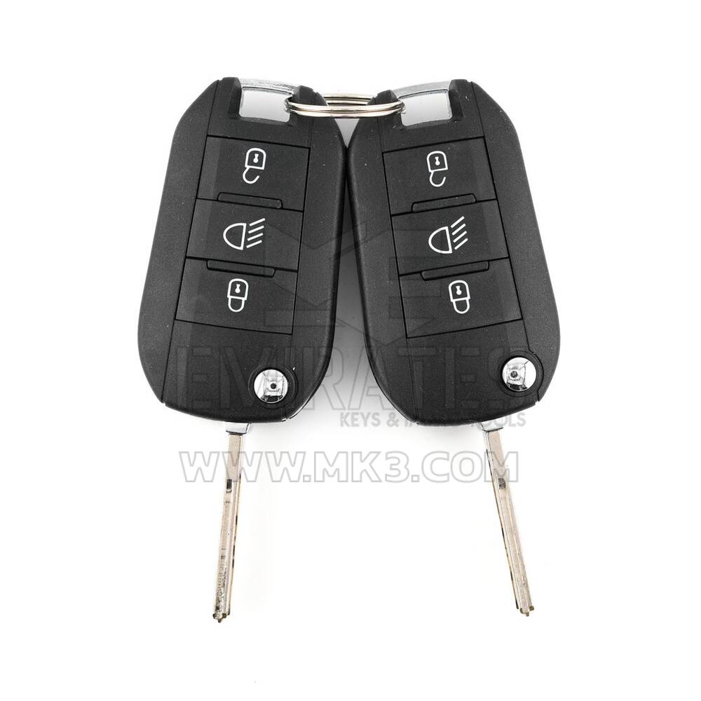 New Aftermarket Citroen C4 Peugeot 208  2008  308 Ignition Switch Flip Remote Key 3 Pin  Compatible Part Number: 9673257480 | Emirates Keys