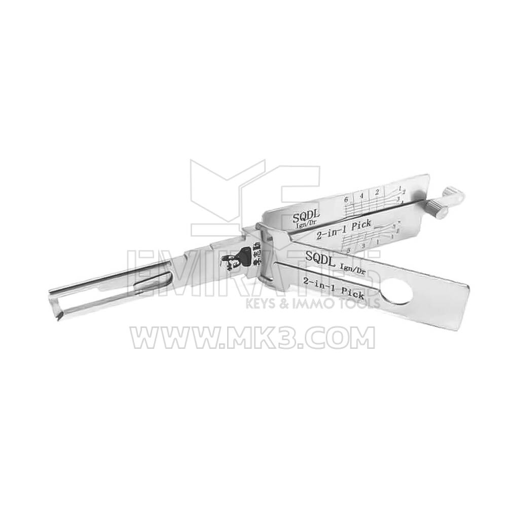 Original Lishi SQDL 2-in-1 Decoder and Pick for Shaanxi
