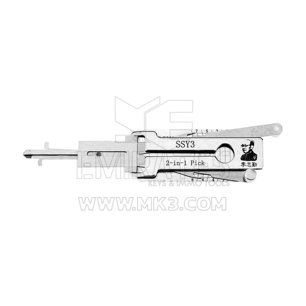 Original Lishi SSY3 2-in-1 Decoder and Pick for SSANGYONG