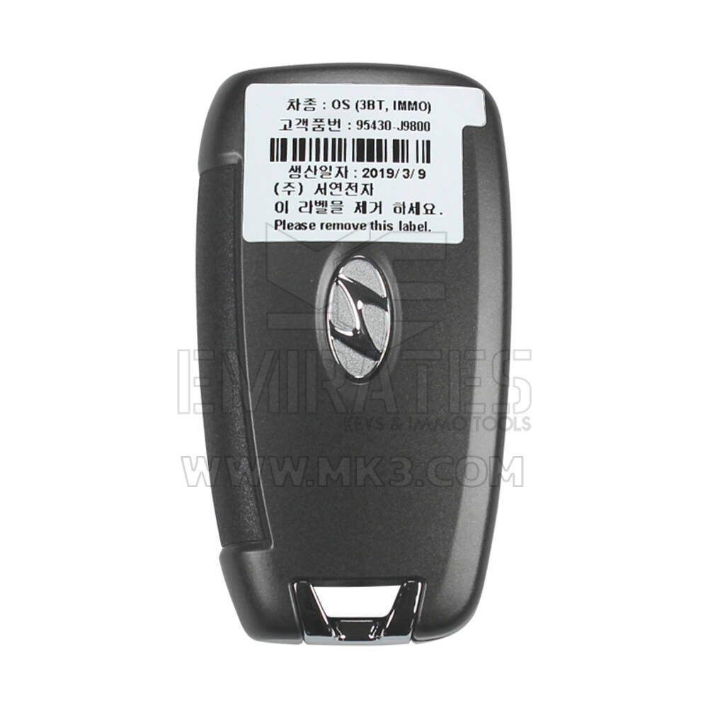 Hyundai Kona 2018 Flip Remote Key 433MHz 95430-J9800 | mk3