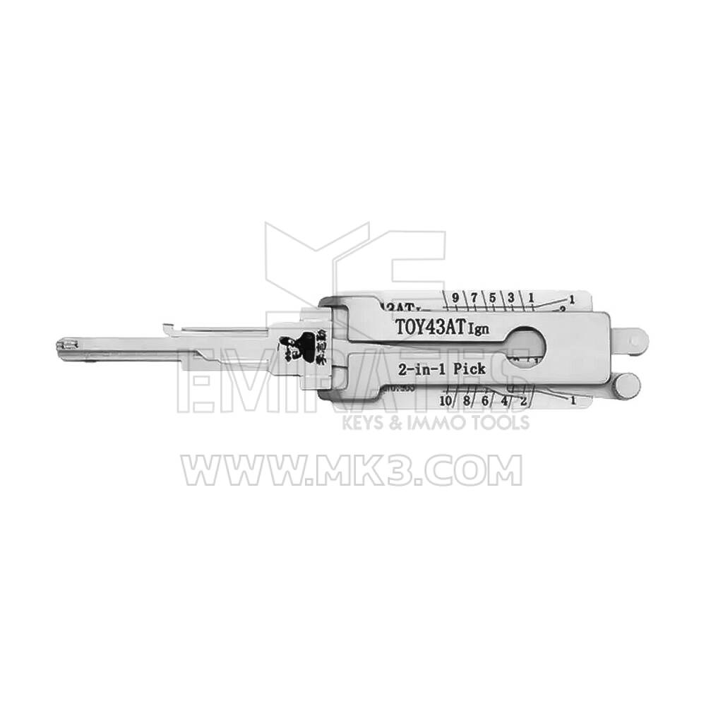 Оригинальный декодер и переключатель Lishi TOY43AT 2-в-1 для Toyota (зажигание)