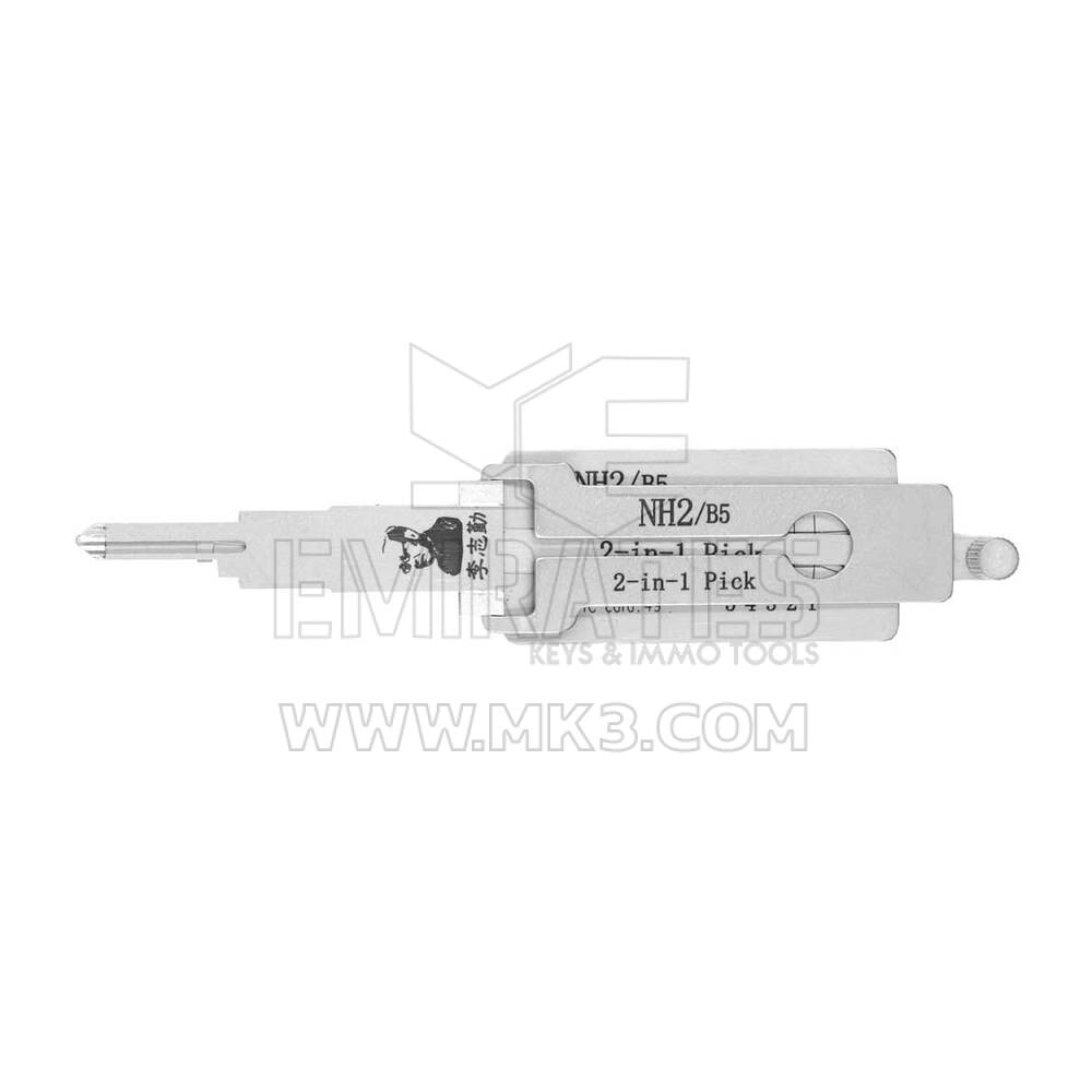 Оригинальный декодер и медиатор Lishi NH2/B5 2-в-1 для грузовиков Mack/Kenworth