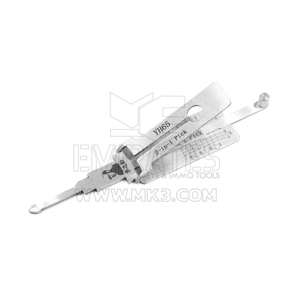 Decodificador e palheta Lishi YH65 original para motocicletas Yamaha | MK3