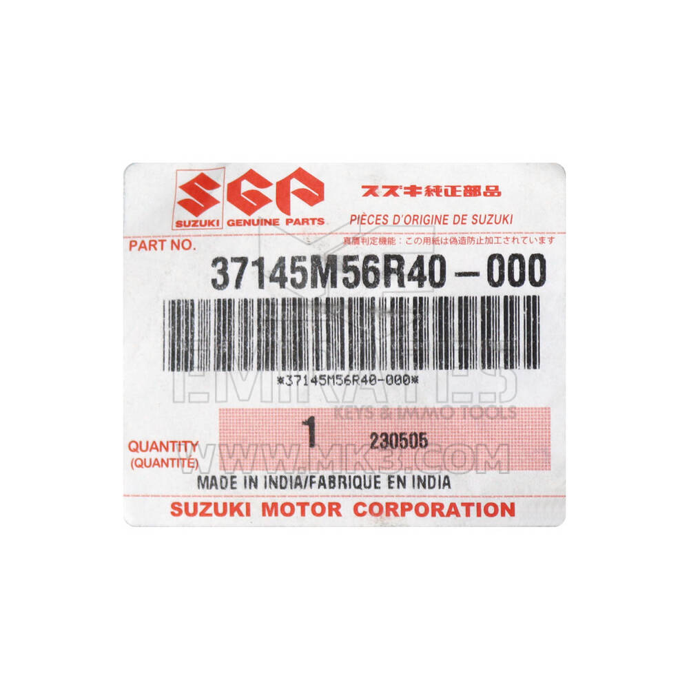 جديد سوزوكي سويفت 2021 أصلي / مفتاح بعيد OEM 2 أزرار 433 ميجا هرتز رقم جزء OEM: 37145M56R40 | مفاتيح الإمارات