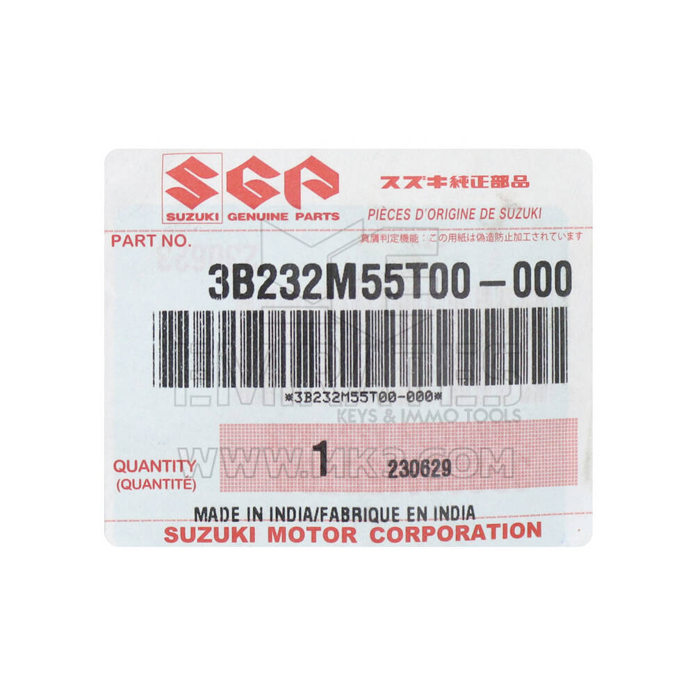 Nouvelle clé à distance intelligente Suzuki d'origine/OEM 2 boutons 433 MHz Numéro de pièce OEM : 3B232M55T00 | Clés des Émirats