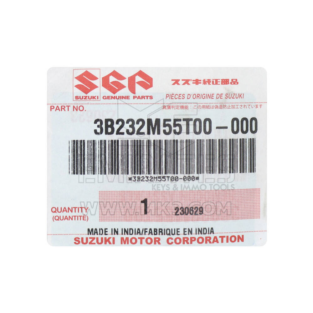 Nuova chiave telecomando intelligente originale Suzuki originale / OEM 2 pulsanti 433 MHz Numero parte OEM: 3B232M55T00 | Chiavi degli Emirati