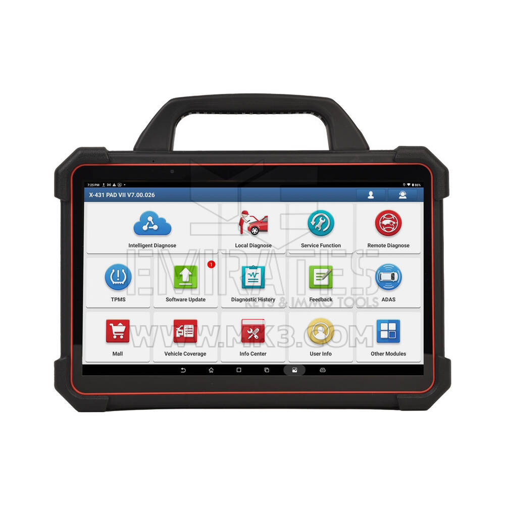 New Launch X-431 PAD VII LINK High-end Flagship Diagnostic Tool Comes With The ADAS Calibration Function, 39 Service Functions, TPMS Service And Multiple Extended Modules Functions | Emirates Keys