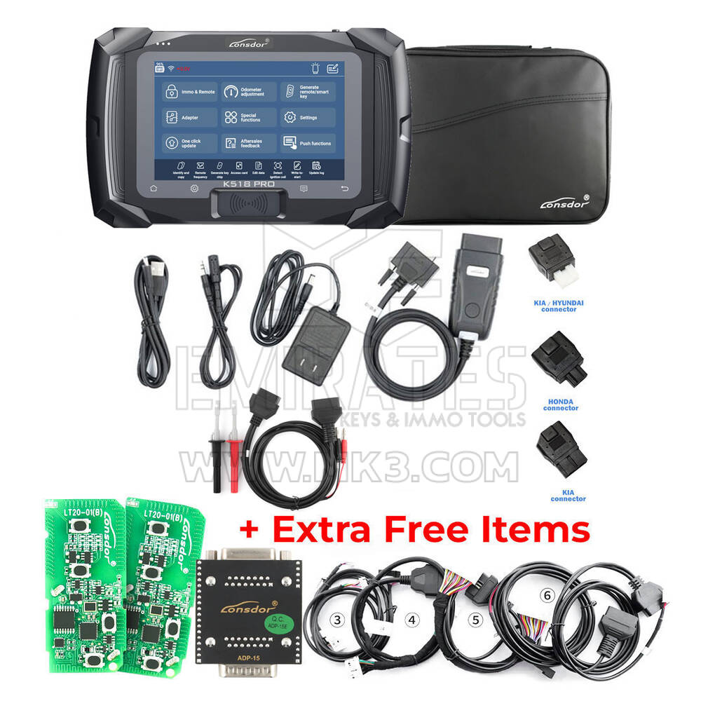 New Bundle Lonsdor K518 Pro Key Programmer Device Support Most Car Models On the Market , Luxury , Domestic and Popular Cars all Included & Free Lonsdor Bluetooth Smart Key Generator  | Emirates Keys