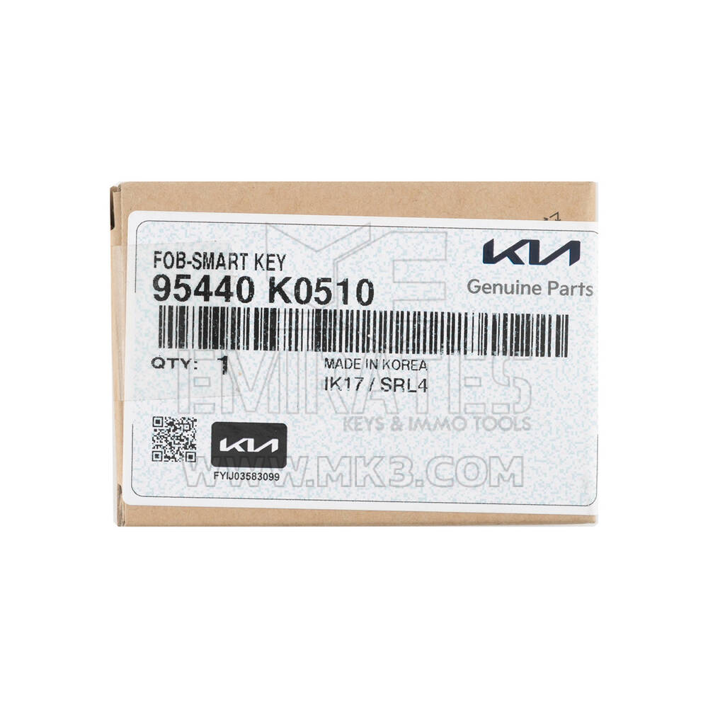 New KIA Soul 2024 Genuine / OEM Smart Remote Key 3+1 Buttons 433MHz OEM Part Number: 95440-K0510 , 95440K0510  | Emirates Keys