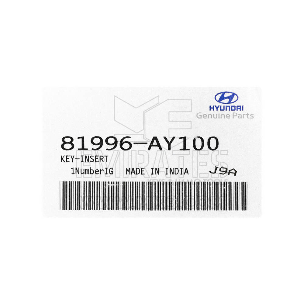 Hyundai Accent lâmina remota flip genuína 81996-AY100 | MK3