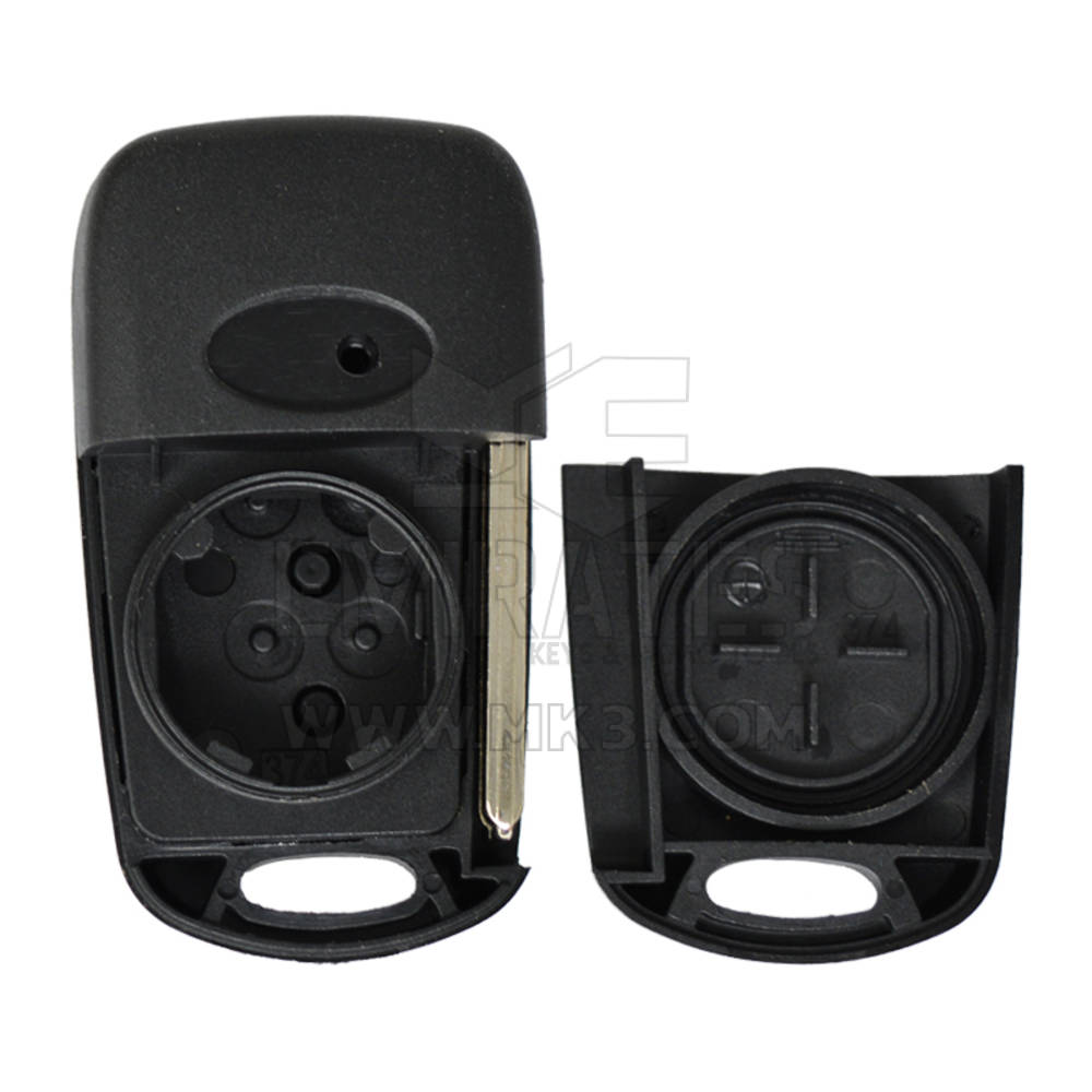 Pós-venda de alta qualidade Kia Picanto Flip Key Remote Shell 3 botões HYN17 Blade, tampa da chave remota do carro, substituição de conchas de chaveiro | Chaves dos Emirados