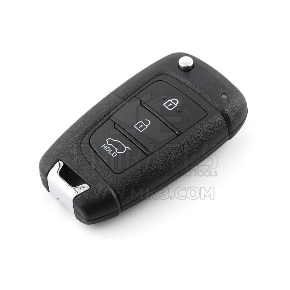Nuevo Hyundai Kona 2024 Llave remota abatible genuina / OEM 3 botones 433 MHz Número de pieza OEM: 95430-BE100, 95430BE100 | Cayos de los Emiratos