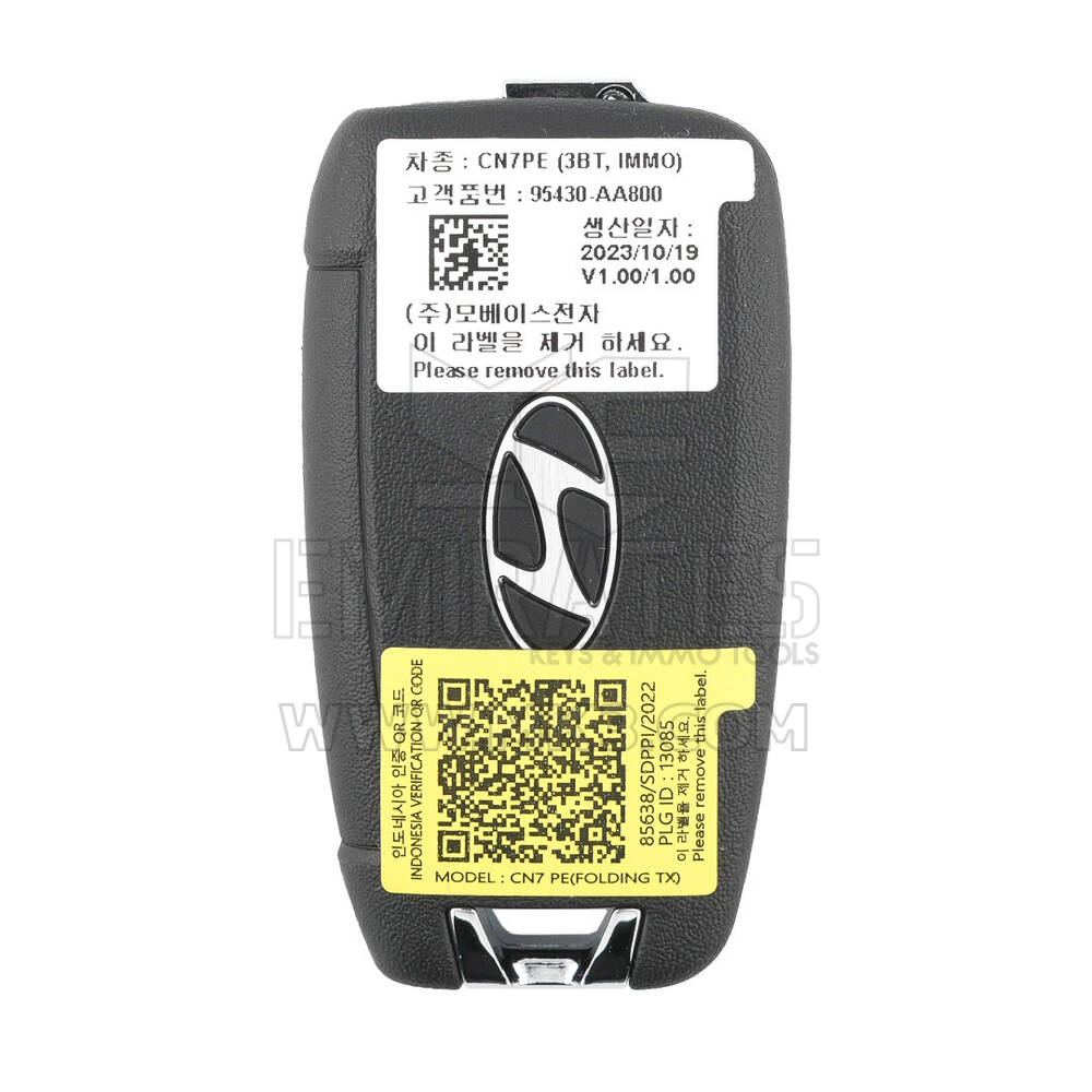 Hyundai Elantra Genuine Flip Remote Key 95430-AA800 | MK3