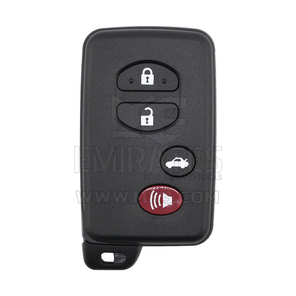 KeyDiy KD Toyota Chave remota inteligente universal 3 + 1 botões com capa de chave preta TDB03-4