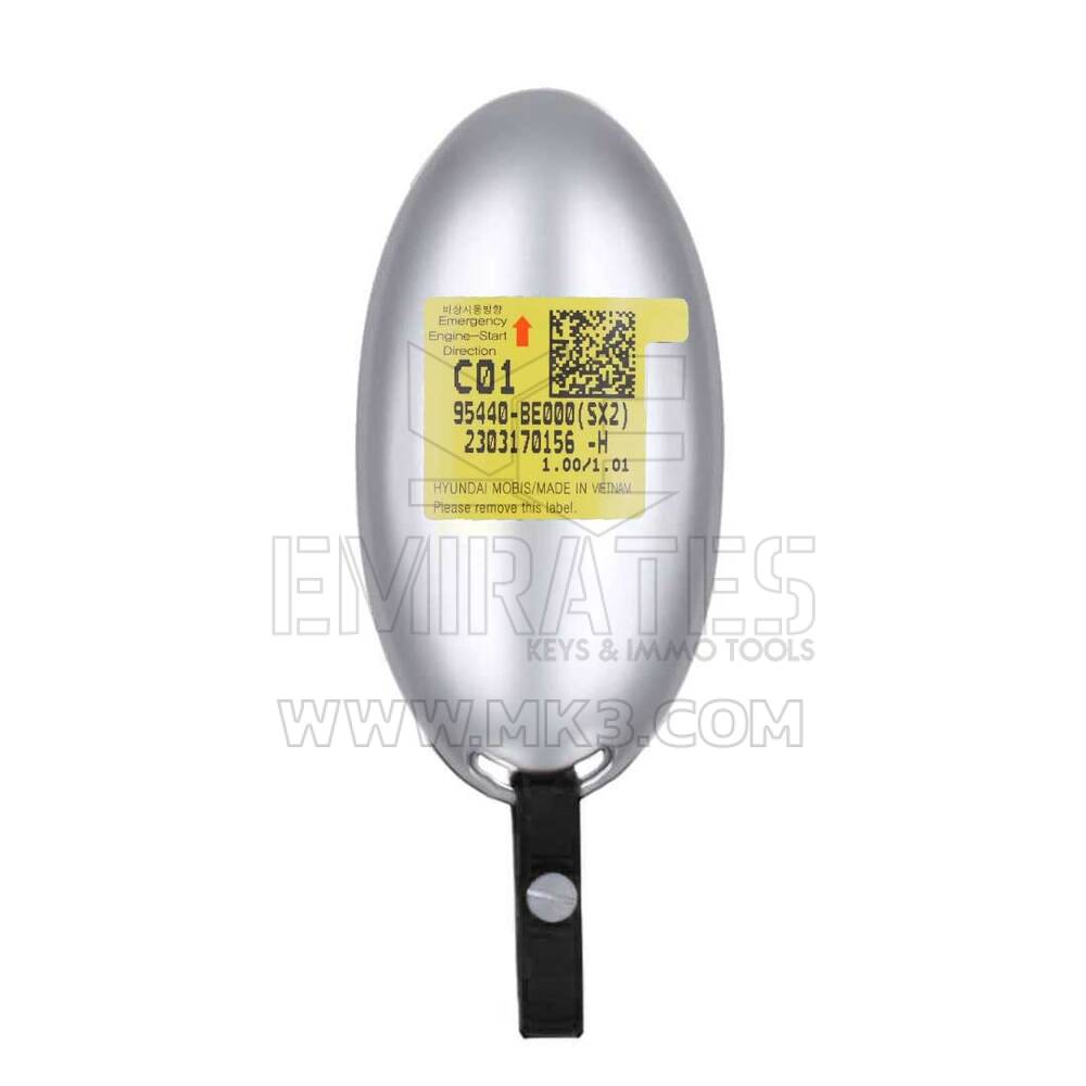 Llave remota inteligente original/OEM para Hyundai Kona 2024, 6+1 botones, 433 MHz. Número de pieza OEM: 95440-BE000 | Emirates Keys