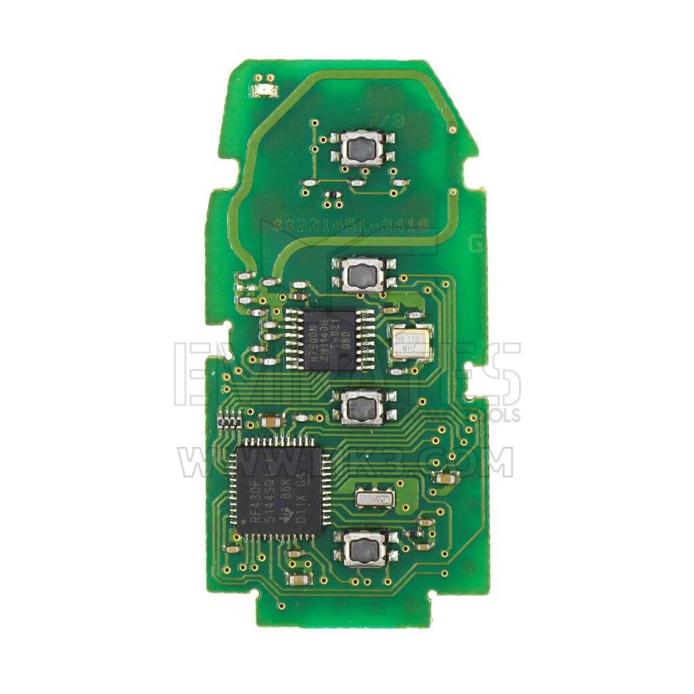 Toyota Avalon 2019-2023 ricondizionato Smart Remote originale PCB 4 pulsanti 312.11/314.35MH Codice articolo compatibile: 8990H-07010 / 8990H-07020 / 8990H-07080 Con guscio aftermarket | Chiavi degli Emirati 