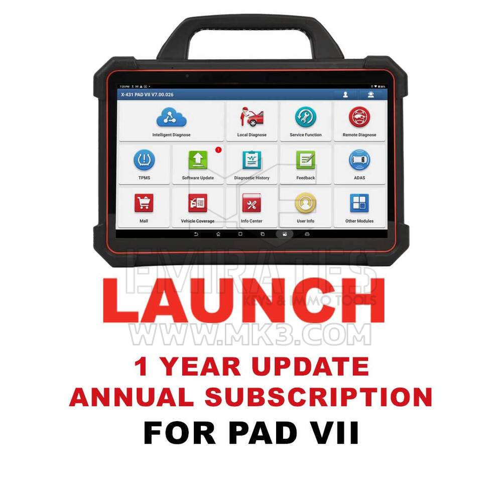 الإطلاق - اشتراك لمدة عام واحد لـ PAD VII / PAD 7