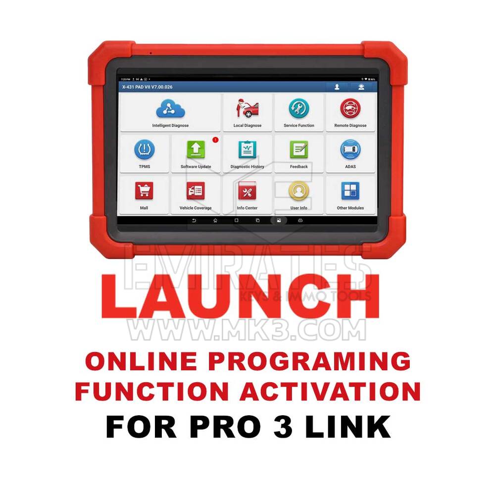 Launch - Online Programing Function Activation For PRO 3 LINK