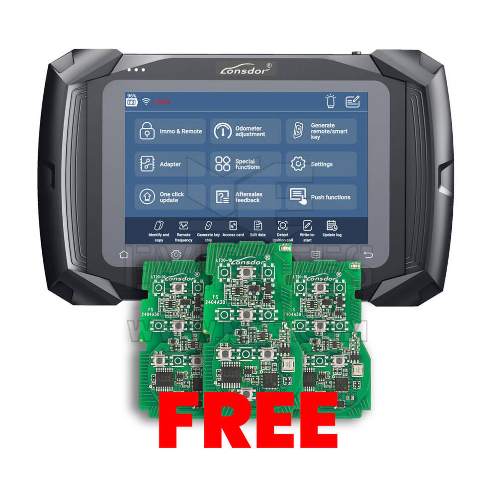 Lonsdor K518 Pro Key Programmer Device FCV & Free 3 PCs Toyota LT20 Smart Remote PCB