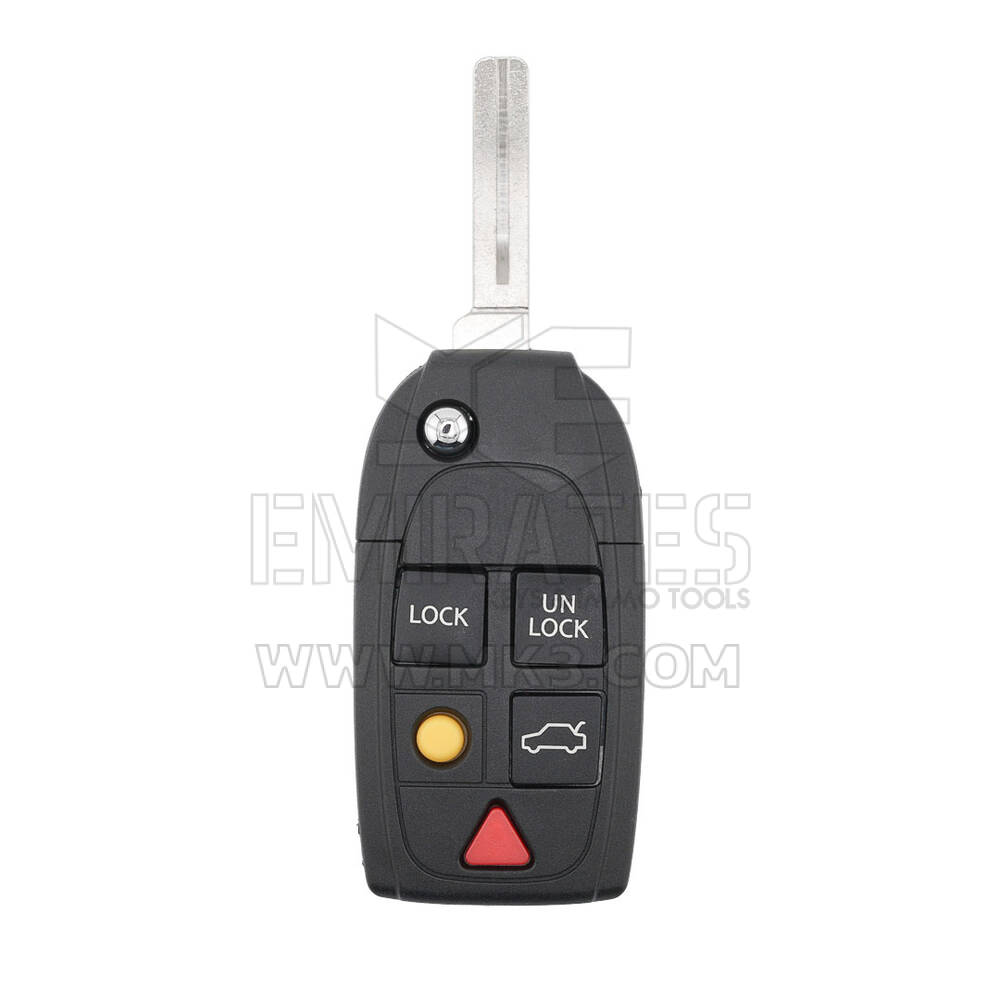 New Aftermarket Volvo S60 S80 V70 XC70 XC90 2004-2015 Flip Remote Key 5 Buttons 315MHZ - ID48 Chip | Emirates Keys