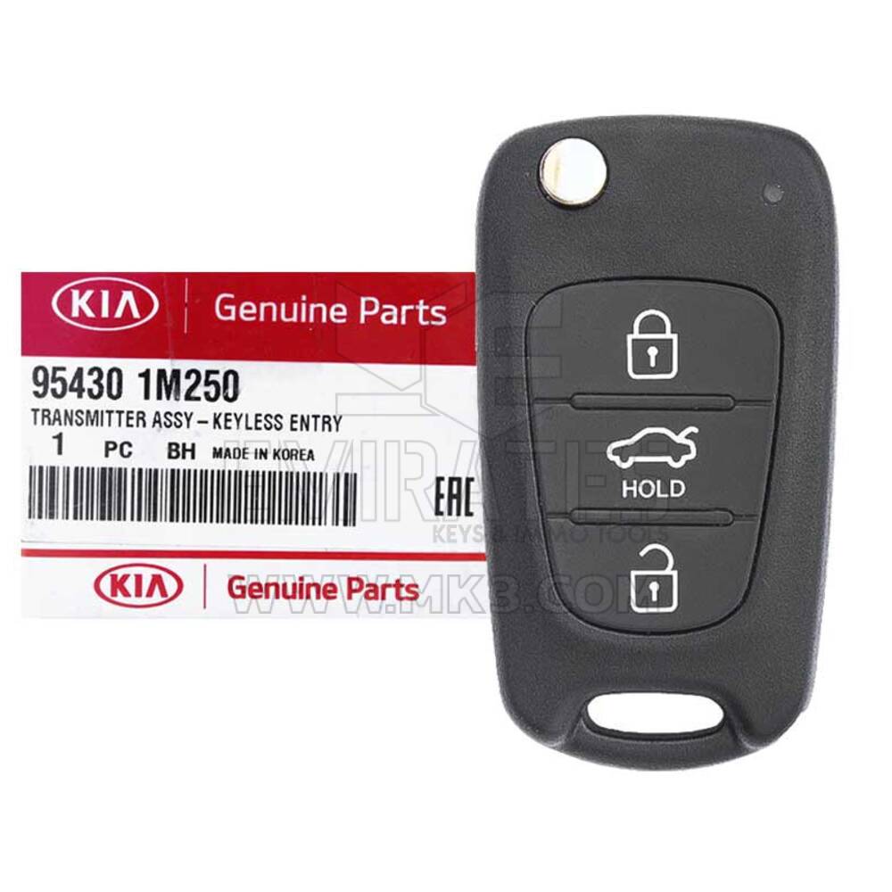 NOVO KIA Cerato 2011-2013 Genuine/OEM Flip Remote Key 3 Buttons 433MHz 95430-1M250 954301M250 / FCCID: RKE-4F04 | Chaves dos Emirados