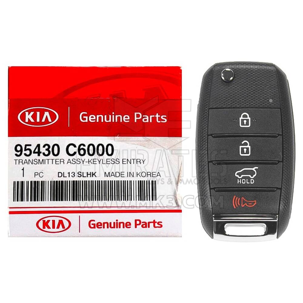 NEW KIA Sorento 2019-2020 Genuine/OEM Flip Remote Key 4 Buttons 433MHz 95430-C6000 95430C6000 / FCCID: OSLOKA-910T (UMa-PE) | Emirates Keys