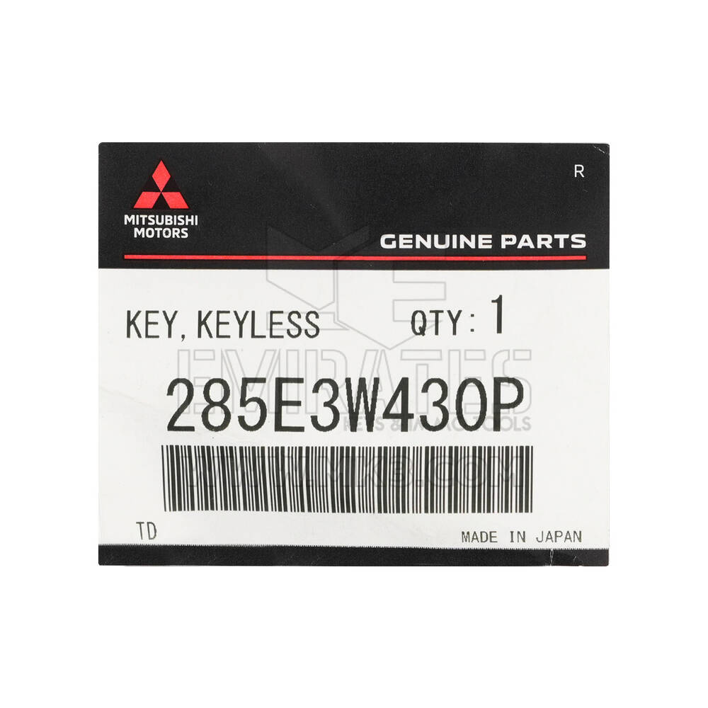Yeni Mitsubishi Eclipse Cross 2023 Orijinal / OEM Akıllı Uzaktan Anahtar 2+1 Düğmeler 315MHz OEM Parça Numarası: 285E3W430P / 8637C983 | Emirates Keys
