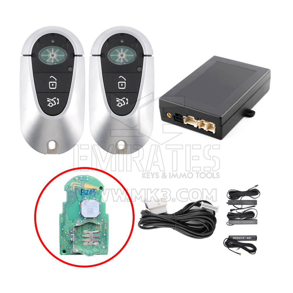 El kit de entrada sin llave para automóviles Mercedes FBS4 funciona con el botón de arranque OEM de fábrica (Agregar clave) ESW312-01-PP-BE3