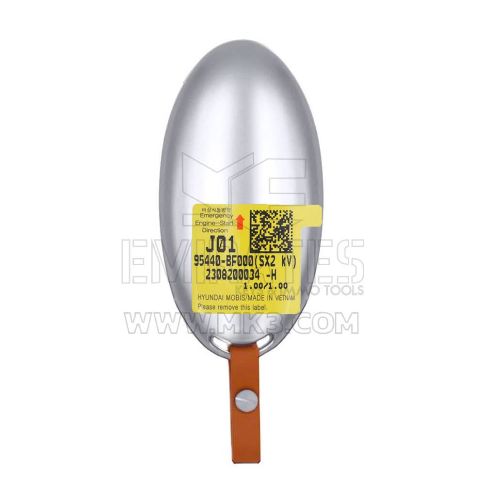 Llave remota inteligente original/OEM para Hyundai Kona 2024, 6+1 botones, 433 MHz. Número de pieza OEM: 95440-BF000, 95440BF000 | Emirates Keys