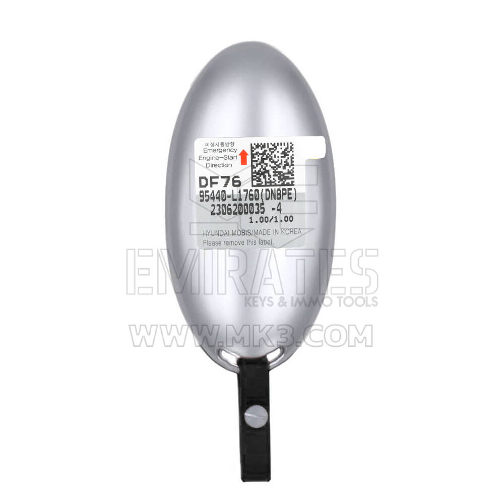 New Kia Genuine / OEM Smart Remote Key 4+1 Buttons 433MHz OEM Part Number: 95440-L1760 , 95440L1760 - FCC ID: TQ8-FOB-4F89U44 | Emirates Keys