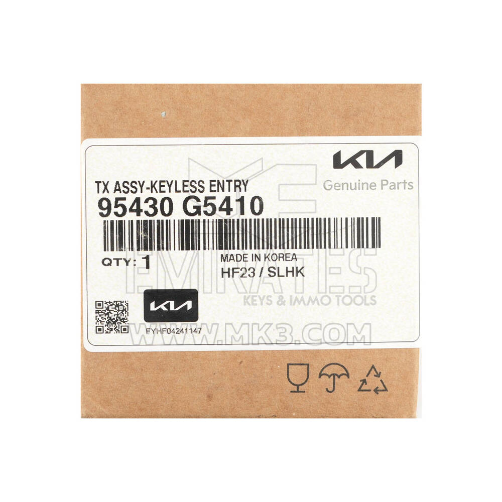 New KIA Niro 2023 Genuine / OEM Flip Remote Key 3 Buttons 433MHz OEM Part Number: 95430-G5410 / 95430G5410 | Emirates Keys