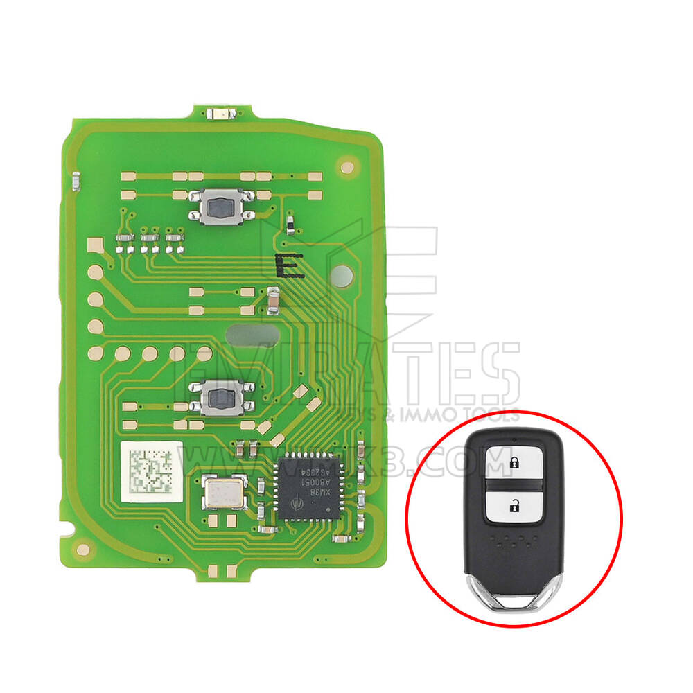 Chave remota inteligente universal Xhorse Honda PCB 2 botões XZBT42EN