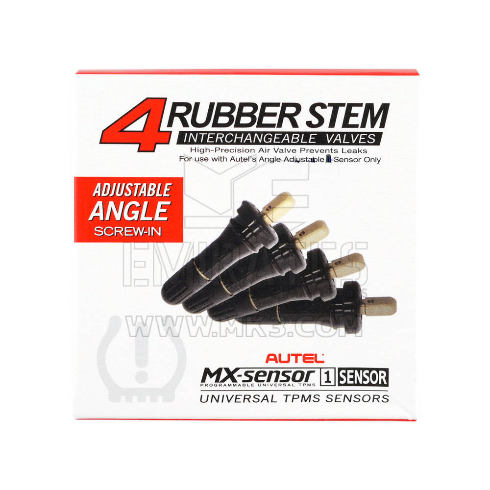 Autel MX 1-Sensor TPMS Rubber Valve Kit Set of 4 Replacement Valve Stems Compatible with Autel 1-Sensors and Autel 315MHz & 433 MHz MX-Sensors | Emirates Keys