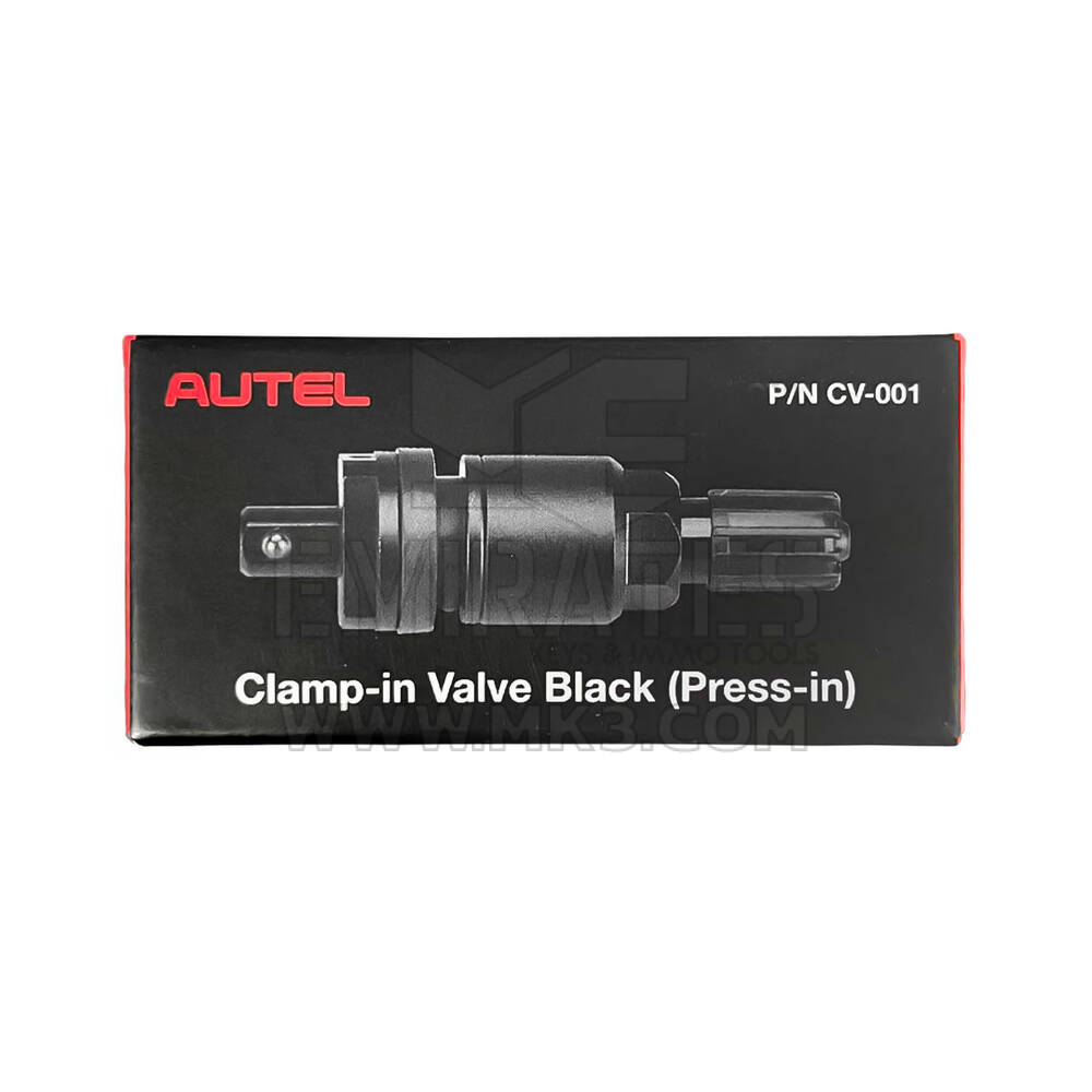 Autel CV-001 جذع صمام معدني أسود للضغط على مستشعر MX 1-IN العالمي لأجهزة استشعار TPMS يأتي مع ضمان لمدة عامين على المواد والصناعة | مفاتيح الإمارات