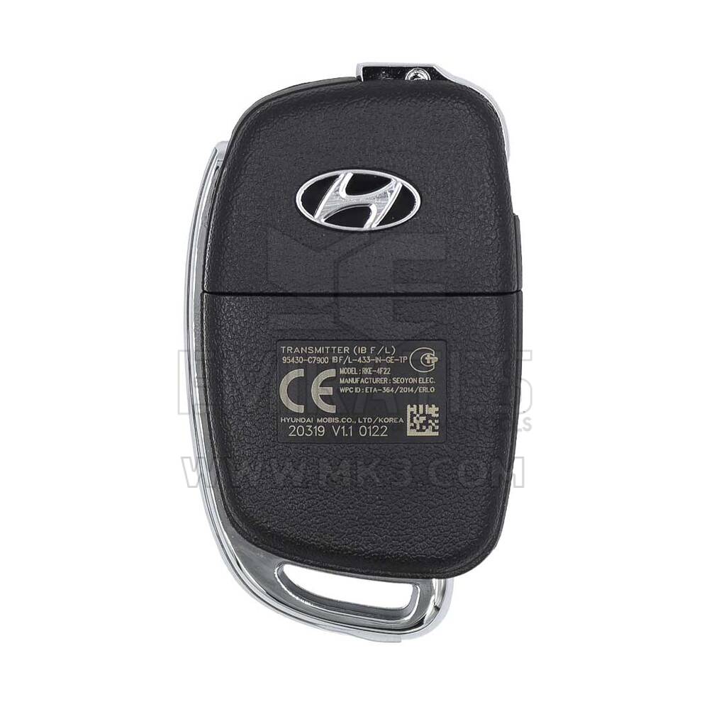 Hyundai I20 2019 Genuine Flip Remote Key 95430-C7900 | MK3