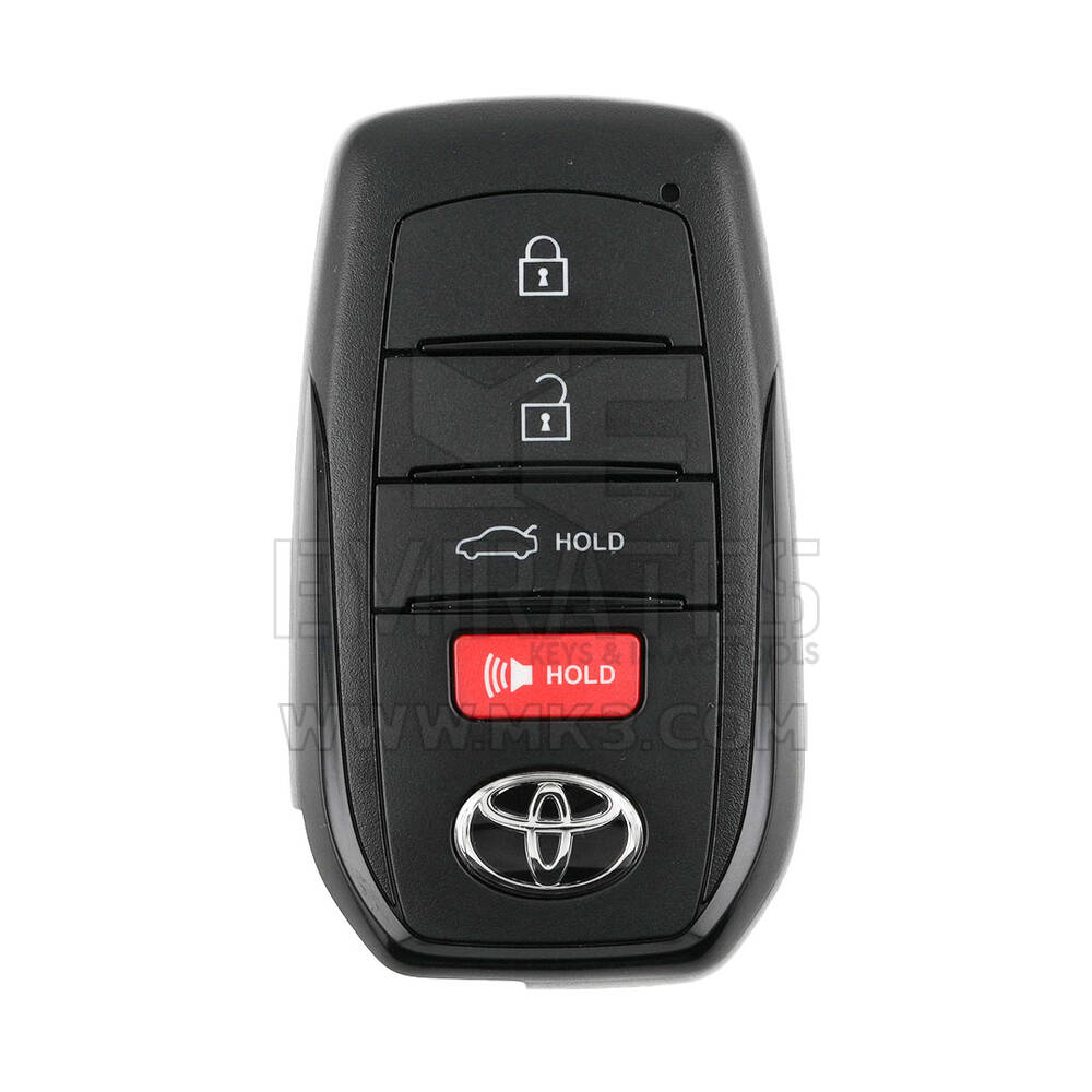 Toyota Corolla 2023 Chiave telecomando intelligente originale 3+1 pulsanti 314,35/312,11 MHz 8990H-02470 / 8990H-02350 / 8990H-12350 / 8990H-02471 / 8990h-12351