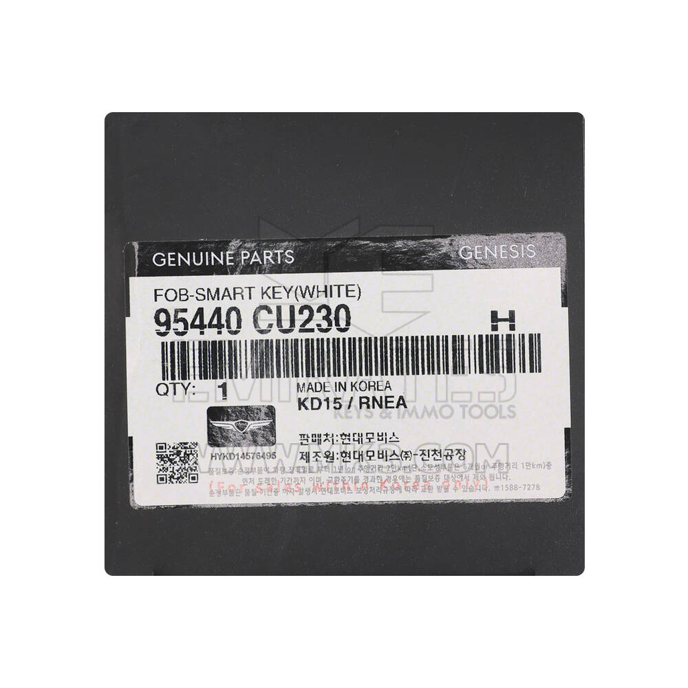 New Genesis GV60 2023 Genuine / OEM Smart Remote Key 5+1 Buttons 433MHz OEM Part Number: 95440-CU230, 95440CU230 | Emirates Keys