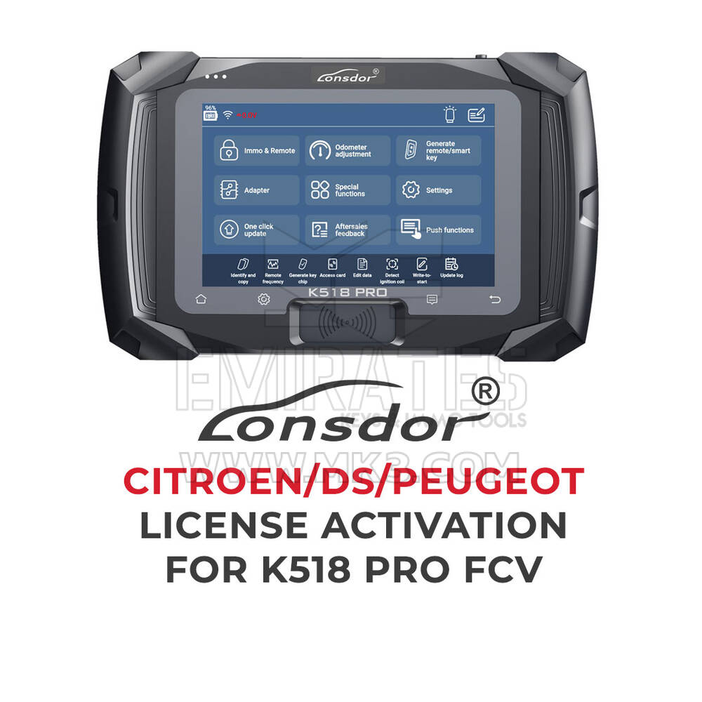 Lonsdor - Activation de licence Citroën / DS / Peugeot pour K518 Pro FCV