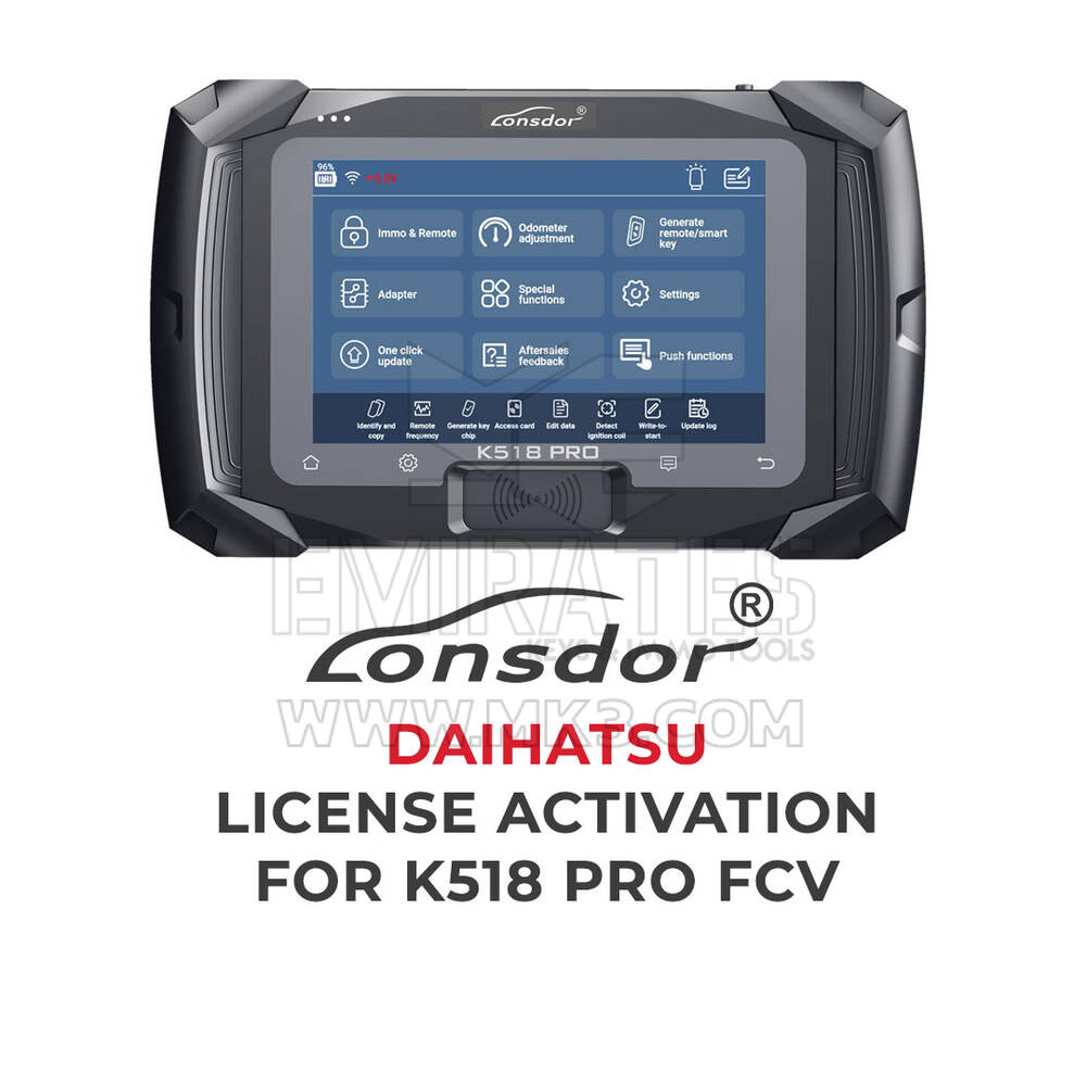 Lonsdor - K518 Pro FCV için Daihatsu Lisans Aktivasyonu