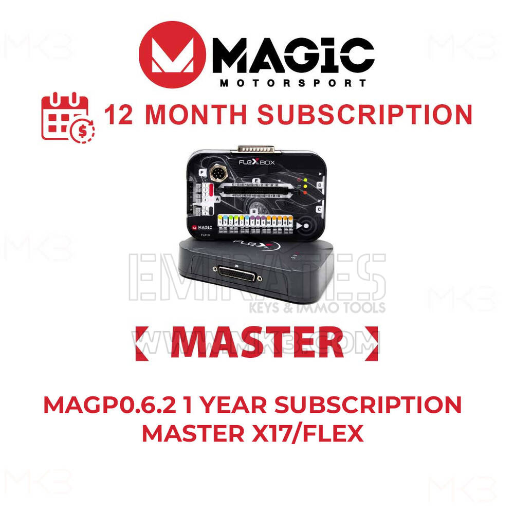 Magic Motorsport - MAGP0.6.2 Abonnement 1 an MASTER X17 / FLEX