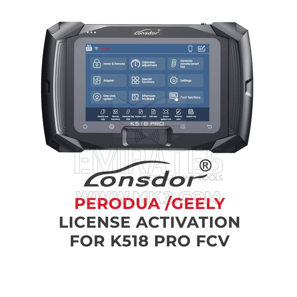Lonsdor - Activation de la licence Perodua / Geely pour K518 Pro FCV