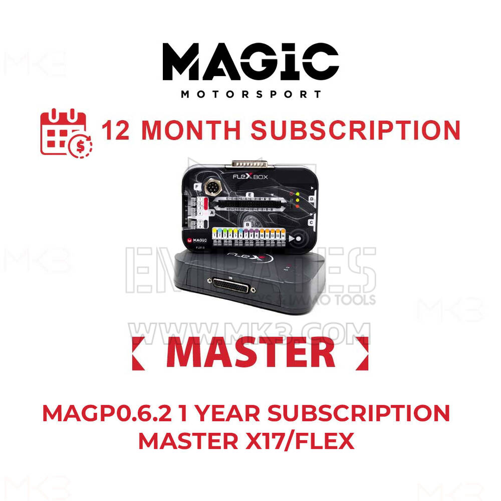 Magic Motorsport - MAGP0.6.2 Abonnement 1 an MASTER X17 / FLEX