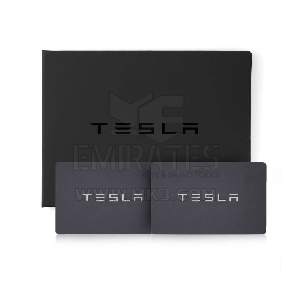 Carte-clé authentique Tesla modèle 3/Y, 2 pièces