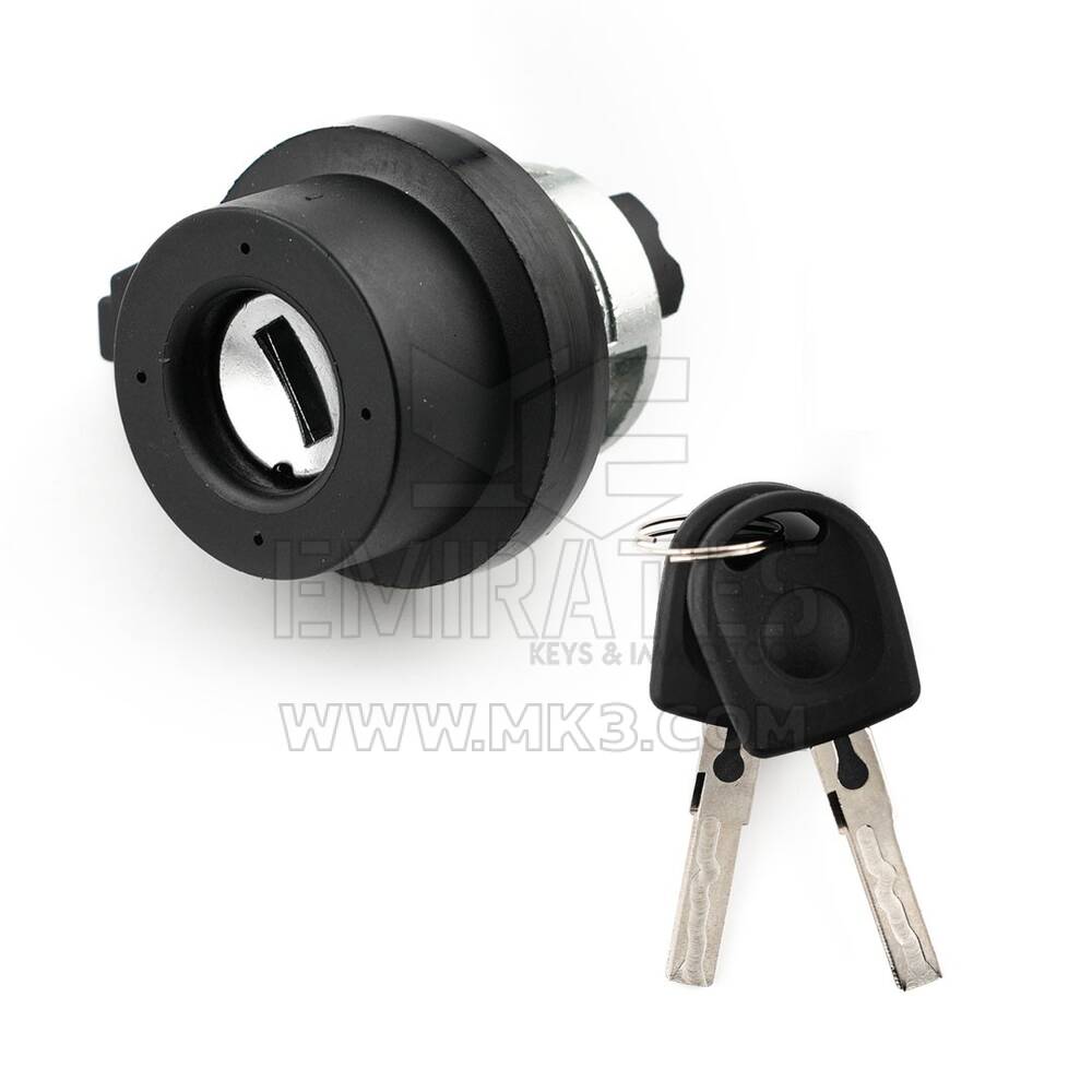 Cylindre de serrure d'allumage 2 broches pour Audi A3 A4 A6 A8 TT RS6 Volkswagen Polo, Polo Sedan - 8E0905855A