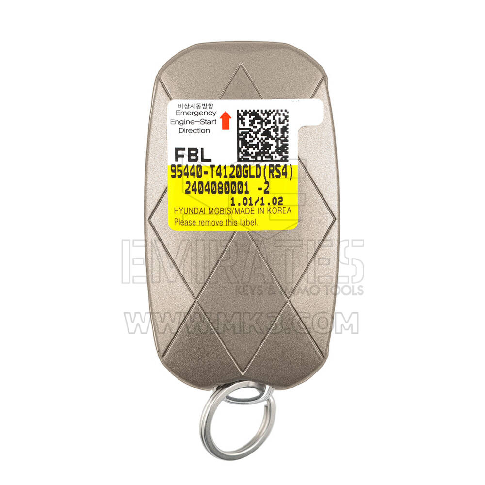 Nueva llave remota inteligente Genesis G90 2024 genuina / OEM 6 + 1 botones 433 MHz Número de pieza OEM: 95440-T4120GLD, 95440T4120GLD | Cayos de los Emiratos