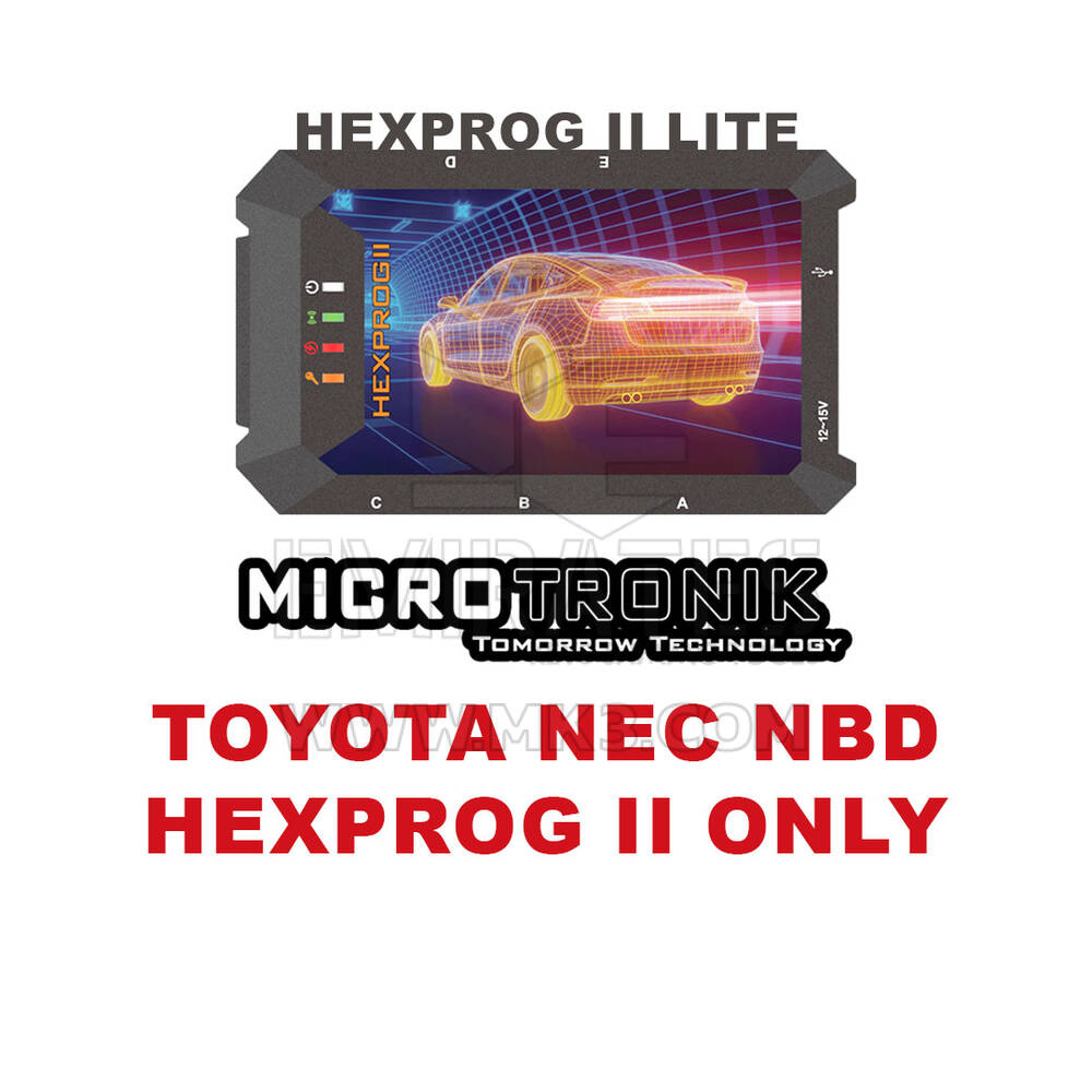 Microtronik - Hexprog II Lite - Licença apenas para Toyota NEC NBD Hexprog II