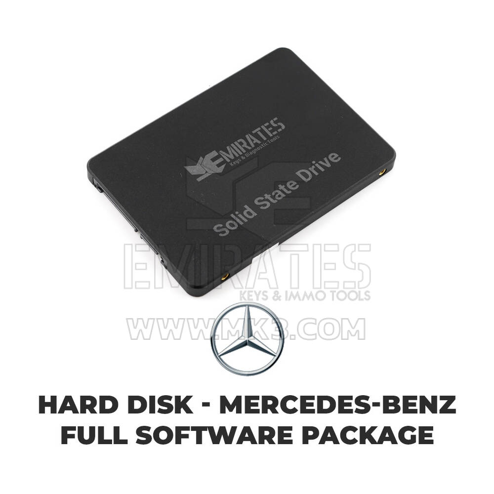 Disco duro SSD - Paquete de software de diagnóstico completo Mercedes-Benz